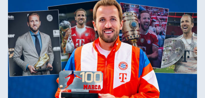 Harry Kane, ganador de ‘Los 100 de MARCA by Orange’ a base de títulos y goles