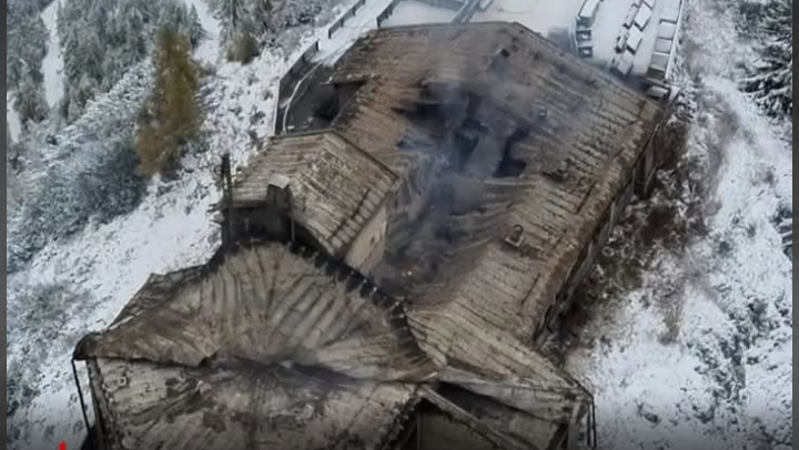 Arde el Nido del Águila, antiguo refugio de Hitler en los Alpes