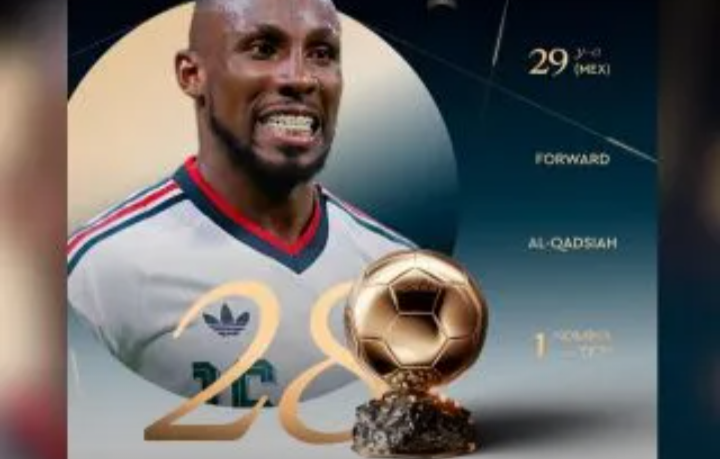 Julián Quiñones, en el lugar 28 del Balón de Oro 2026