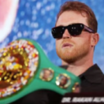 Canelo Álvarez llega a Riad para enfrentar a Christian Mbilli