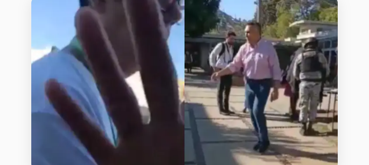 «Alito» y otros priistas empujan a un ciudadano que le reclama por «ratero»